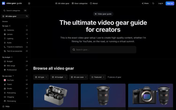 Video Gear Guide
