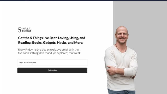 5-Bullet Friday newsletter by Tim Ferriss