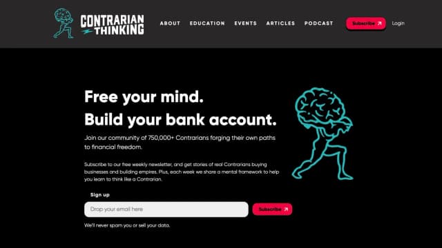 Contrarian Thinking newsletter by Codie Sanchez