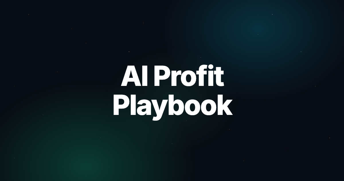 AI Profit Playbook