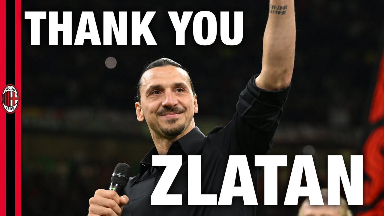 San Siro's final tribute to 𝙕𝙡𝙖𝙩𝙖𝙣 𝙄𝙗𝙧𝙖𝙝𝙞𝙢𝙤𝙫𝙞𝙘́