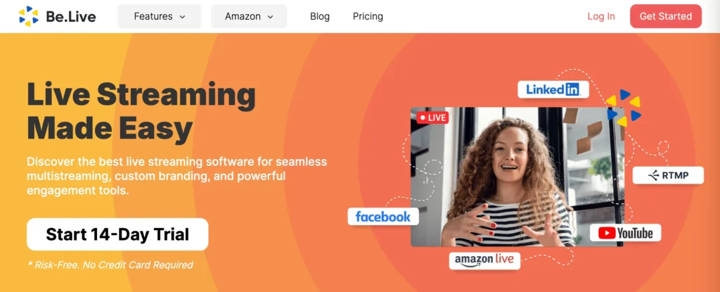 Be.live - best browser based live streaming software