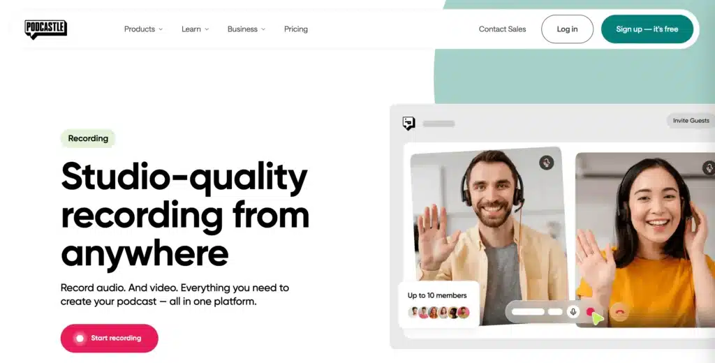 Podcastle - best virtual conference platforms