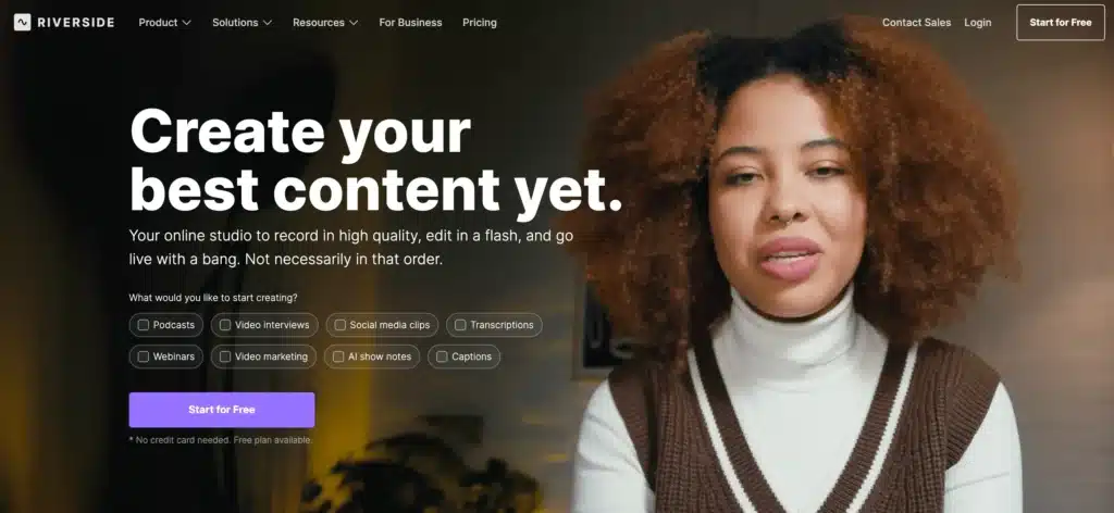 Riverside - best virtual conference platforms