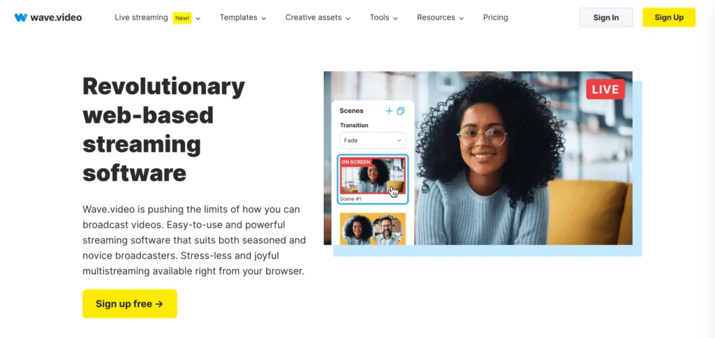 Wave.video - best live streaming platforms