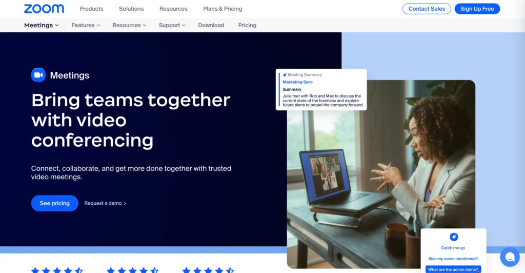 Zoom - best video conferencing software platform