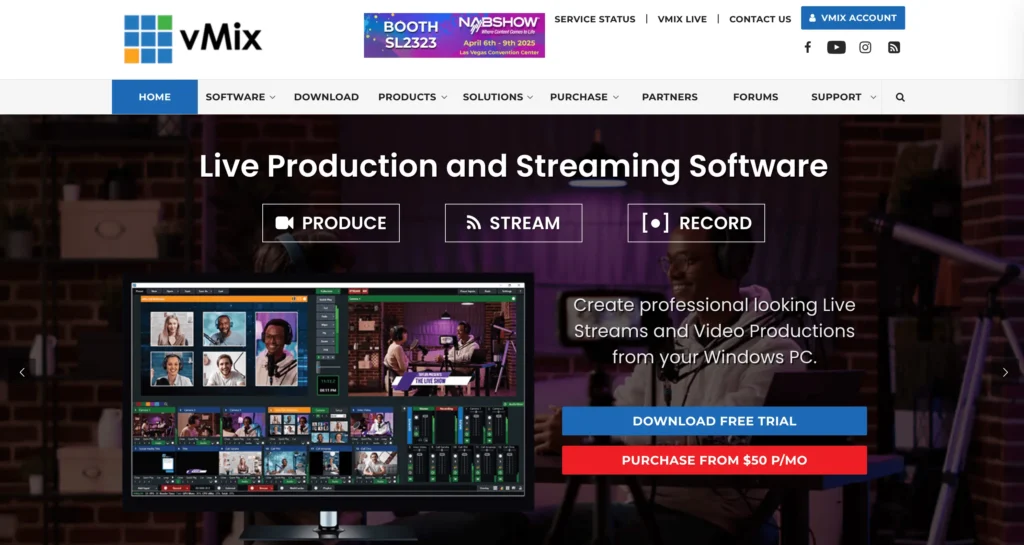 vMix - best live streaming software for PC